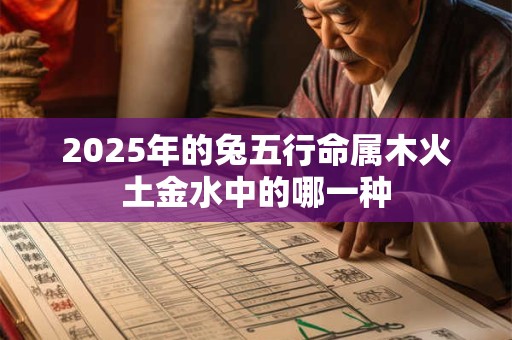 2025年的兔五行命属木火土金水中的哪一种