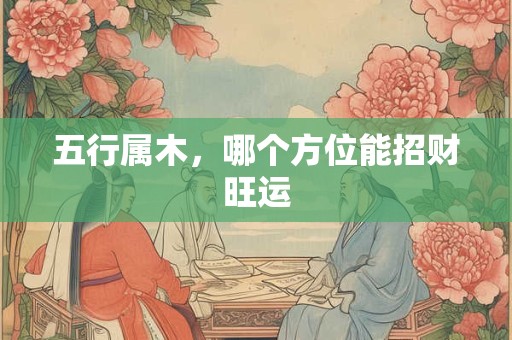 五行属木，哪个方位能招财旺运