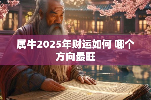 属牛2025年财运如何 哪个方向最旺