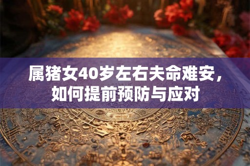 属猪女40岁左右夫命难安，如何提前预防与应对