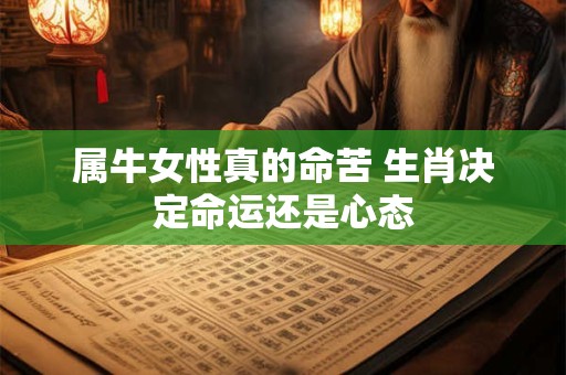 属牛女性真的命苦 生肖决定命运还是心态
