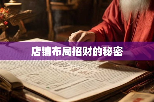 店铺布局招财的秘密