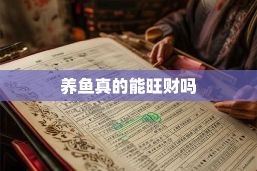 养鱼真的能旺财吗