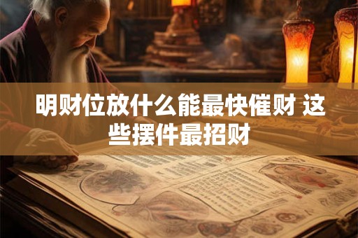 明财位放什么能最快催财 这些摆件最招财