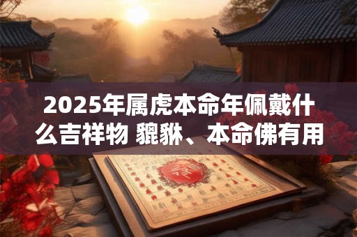 2025年属虎本命年佩戴什么吉祥物 貔貅、本命佛有用吗