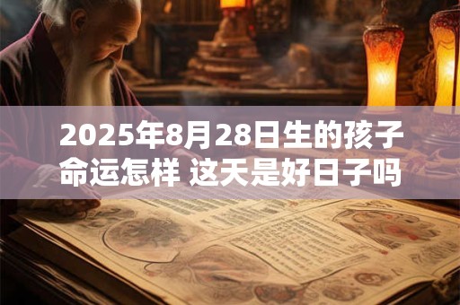 2025年8月28日生的孩子命运怎样 这天是好日子吗