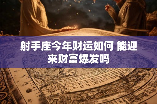 射手座今年财运如何 能迎来财富爆发吗