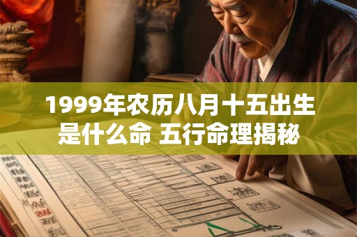 1999年农历八月十五出生是什么命 五行命理揭秘