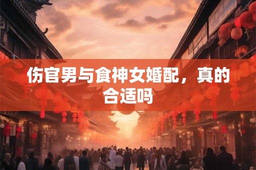 伤官男与食神女婚配，真的合适吗