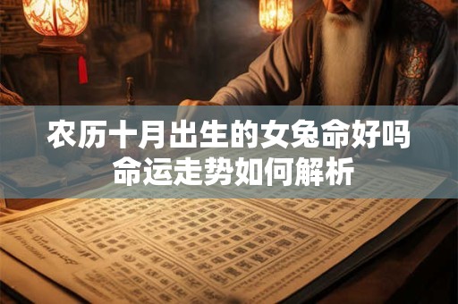 农历十月出生的女兔命好吗 命运走势如何解析