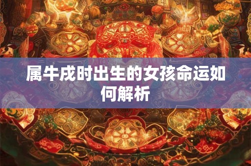 属牛戌时出生的女孩命运如何解析
