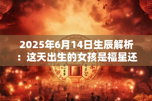 2025年6月14日生辰解析：这天出生的女孩是福星还是坎坷命