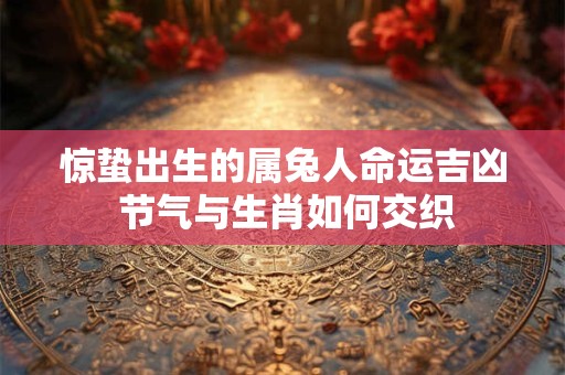 惊蛰出生的属兔人命运吉凶 节气与生肖如何交织