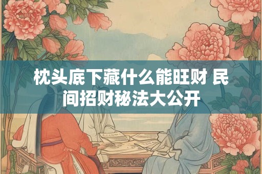 枕头底下藏什么能旺财 民间招财秘法大公开