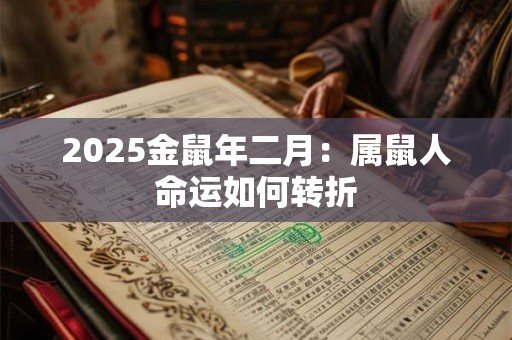 2025金鼠年二月：属鼠人命运如何转折