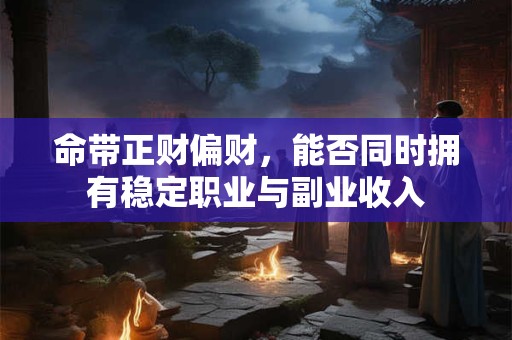命带正财偏财，能否同时拥有稳定职业与副业收入