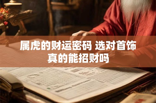 属虎的财运密码 选对首饰真的能招财吗