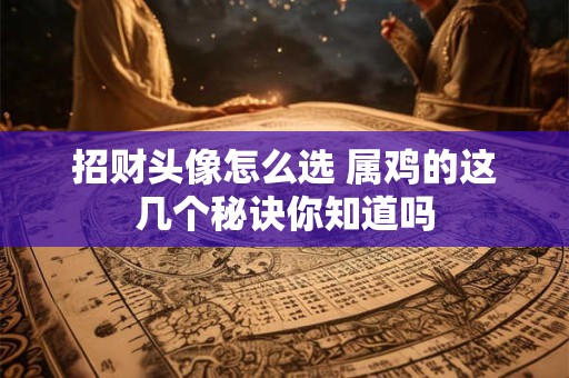 招财头像怎么选 属鸡的这几个秘诀你知道吗