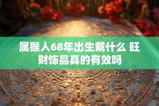 属猴人68年出生戴什么 旺财饰品真的有效吗