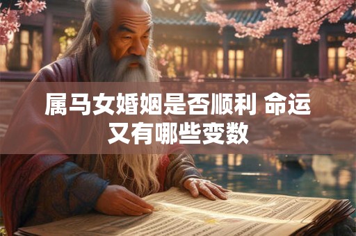属马女婚姻是否顺利 命运又有哪些变数