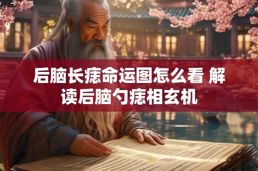后脑长痣命运图怎么看 解读后脑勺痣相玄机