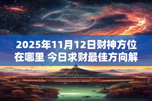 2025年11月12日财神方位在哪里 今日求财最佳方向解析