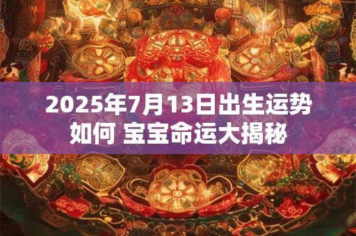 2025年7月13日出生运势如何 宝宝命运大揭秘