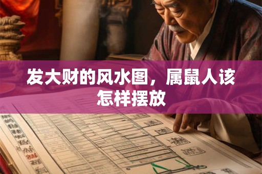发大财的风水图，属鼠人该怎样摆放