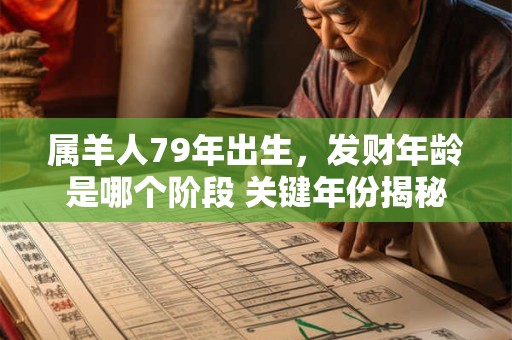 属羊人79年出生，发财年龄是哪个阶段 关键年份揭秘