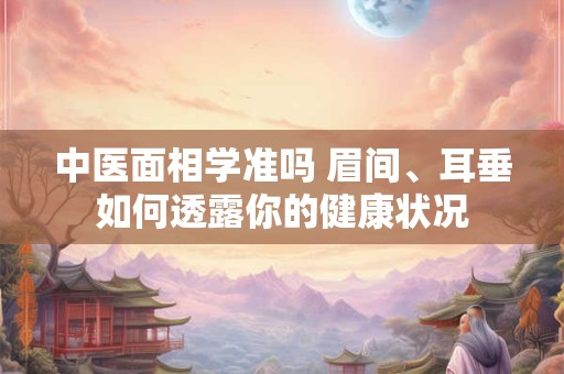 中医面相学准吗 眉间、耳垂如何透露你的健康状况