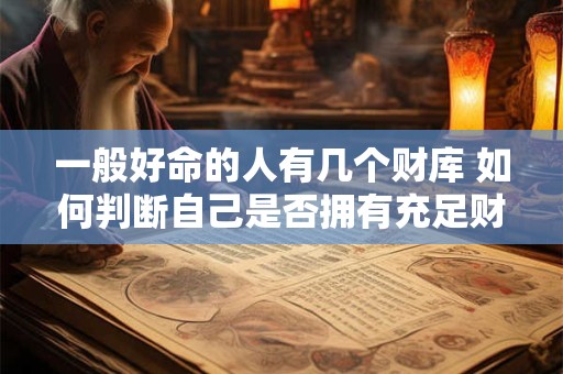 一般好命的人有几个财库 如何判断自己是否拥有充足财库