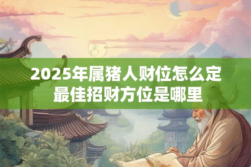 2025年属猪人财位怎么定 最佳招财方位是哪里