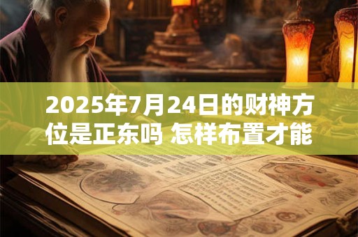 2025年7月24日的财神方位是正东吗 怎样布置才能旺财