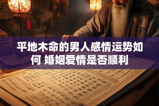 平地木命的男人感情运势如何 婚姻爱情是否顺利