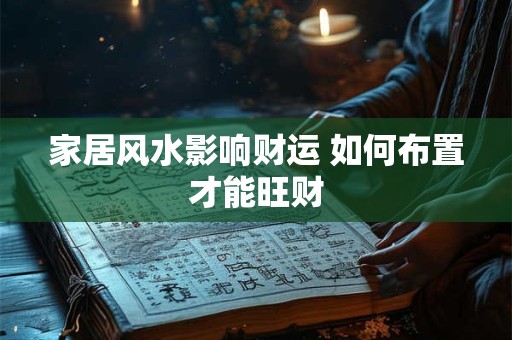 家居风水影响财运 如何布置才能旺财
