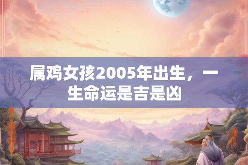属鸡女孩2005年出生，一生命运是吉是凶