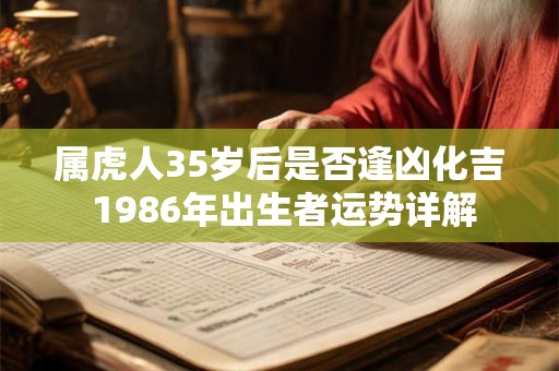 属虎人35岁后是否逢凶化吉 1986年出生者运势详解