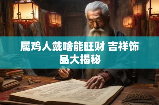 属鸡人戴啥能旺财 吉祥饰品大揭秘