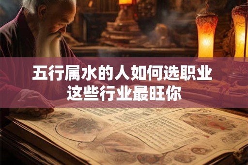 五行属水的人如何选职业 这些行业最旺你