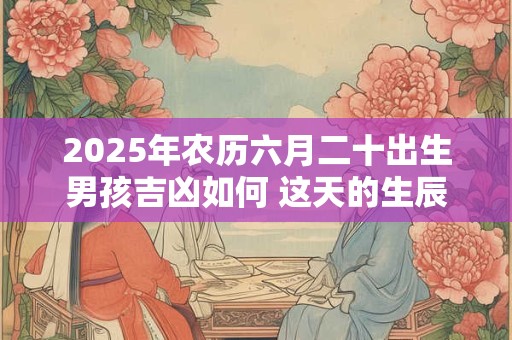 2025年农历六月二十出生男孩吉凶如何 这天的生辰八字有何特点