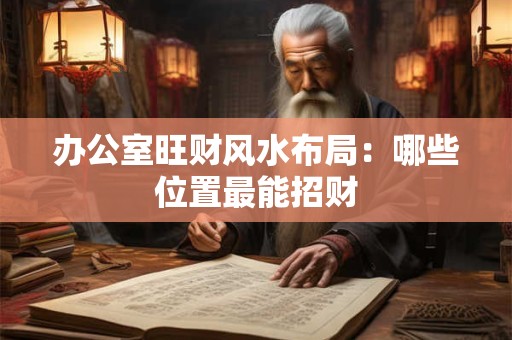 办公室旺财风水布局：哪些位置最能招财