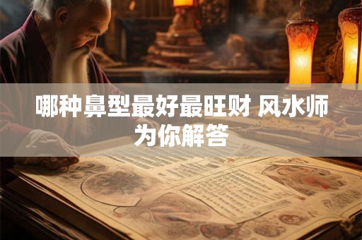 哪种鼻型最好最旺财 风水师为你解答