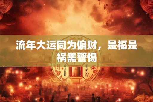 流年大运同为偏财，是福是祸需警惕