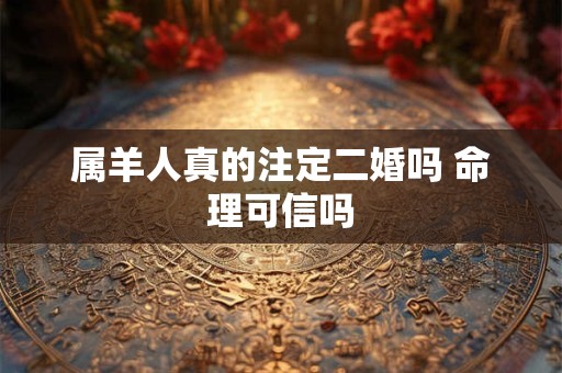 属羊人真的注定二婚吗 命理可信吗