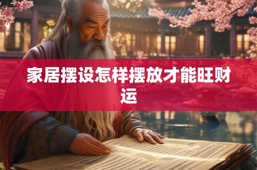 家居摆设怎样摆放才能旺财运