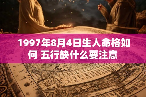 1997年8月4日生人命格如何 五行缺什么要注意
