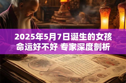 详细阅读:2025年5月7日诞生的女孩命运好不好 专家深度剖析 2025年5月7日诞生的女孩命运好不好 专家深度剖析