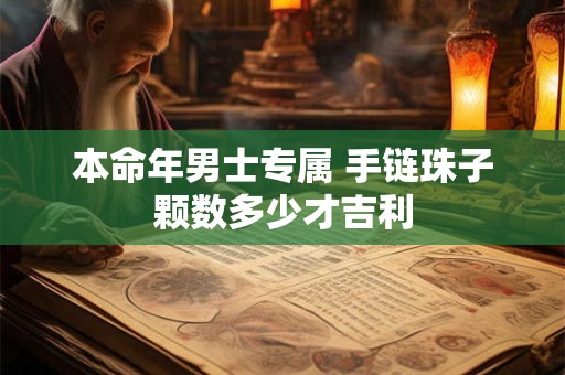 本命年男士专属 手链珠子颗数多少才吉利