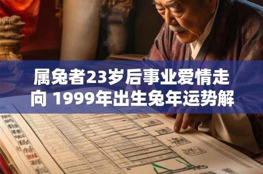 属兔者23岁后事业爱情走向 1999年出生兔年运势解析