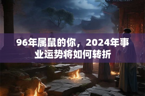 96年属鼠的你，2024年事业运势将如何转折